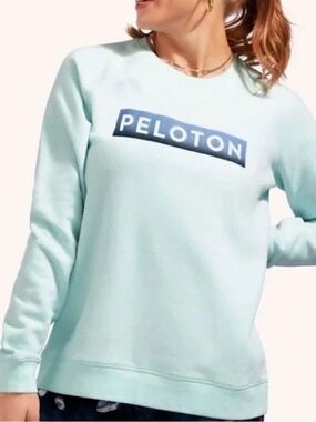 Peloton Seafoam Mint Logo Crewneck Sweatshirt